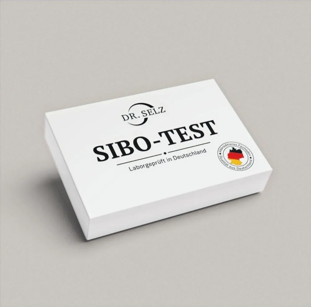 Verpackung des SIBO-Atemtests.